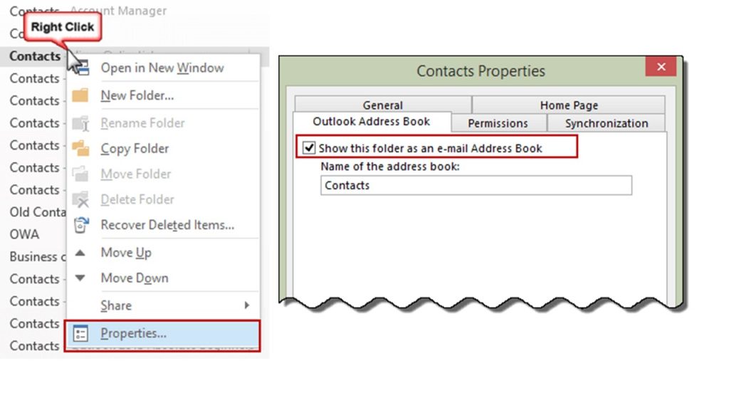 How To Get Shared Contacts Showing In Your Outlook Address Book