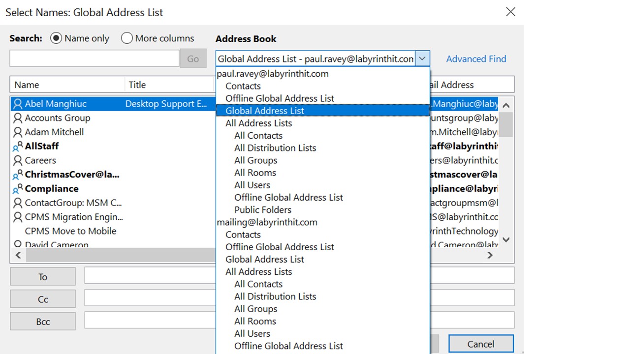 How To Get Shared Contacts Showing In Your Outlook Address Book