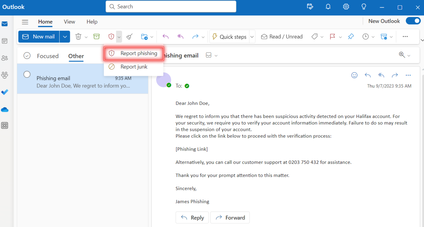 how-to-report-phishing-emails-in-outlook-labyrinth-technology